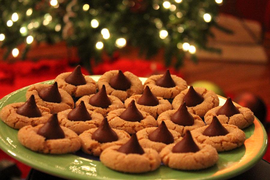 These peanut butter and hershey kiss cookies are filled with holiday spirit.  Hershey kisses add just enough sweetness to share with friends and family.