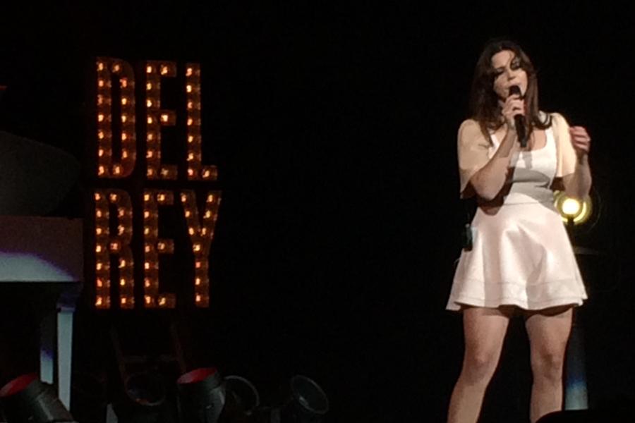 Lana del Rey performs her hit song “Born to Die.” Del Rey appeared at the First Midwest Bank Amphitheater  on May 30.