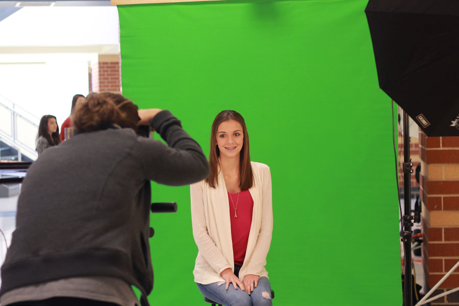 Angela Cistaro (11) poses for a picture. Picture retakes took place on Wednesday, Sept. 30.