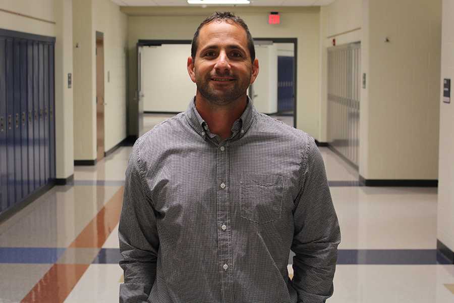 Tony Bartolomeo, Science, took over as head coach of the varsity football team on Tuesday, Sept. 13. The team was defeated by the LaPorte Slicers in his first game, with a final score of 35-17. 
