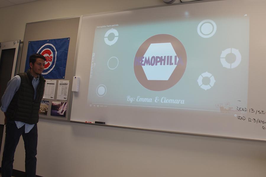 The officer shows a video on the development and impact of hemophilia. The club set a certain goal and also help benefit their member’s family who struggles with hemophilia.  