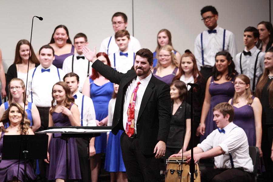 The audience applauds Mr. Nathaniel Jones, Music, and the rest of the choral department for putting on such a fantastic performance. The next choir concert will be held on Dec. 7 at 7 P.M in Lake Central’s auditorium. 