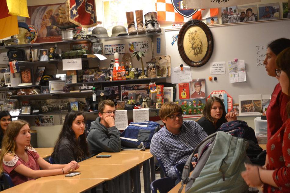 The students listen intently to the speakers’ information.  The clubs next meeting is next Tuesday, October 10.