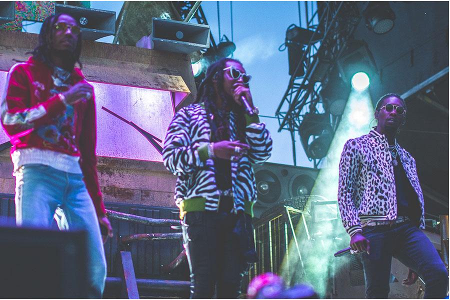  The rap trio Migos performs on stage. Their highly anticipated album “Culture 2” was released in January. 
