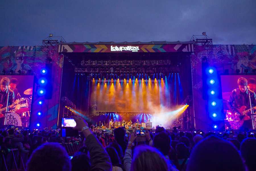 Crowds gather as Noel Gallagher performs on the festival’s stage. Lollapalooza has taken place in various countries across the world for many years. 