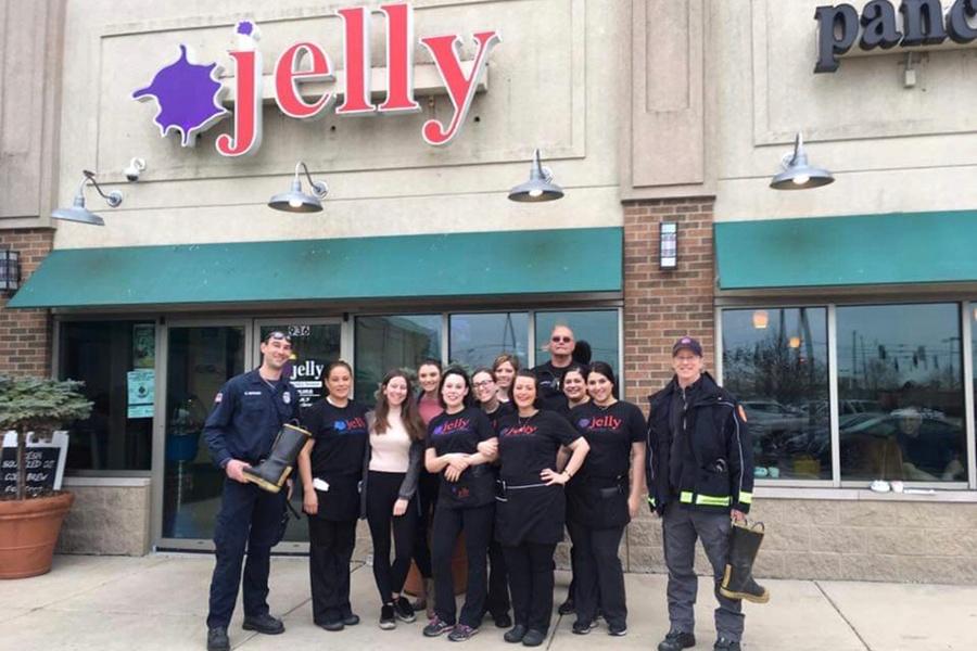 Angeliki Pyrros (11) works at Jelly Pancake House in Dyer, IN. She started out as a hostess and now is a server, for her family owned restaurant.