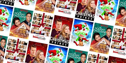 A few Christmas movies from Netflix are arranged in a picture.  These movies are a variety of genres.
