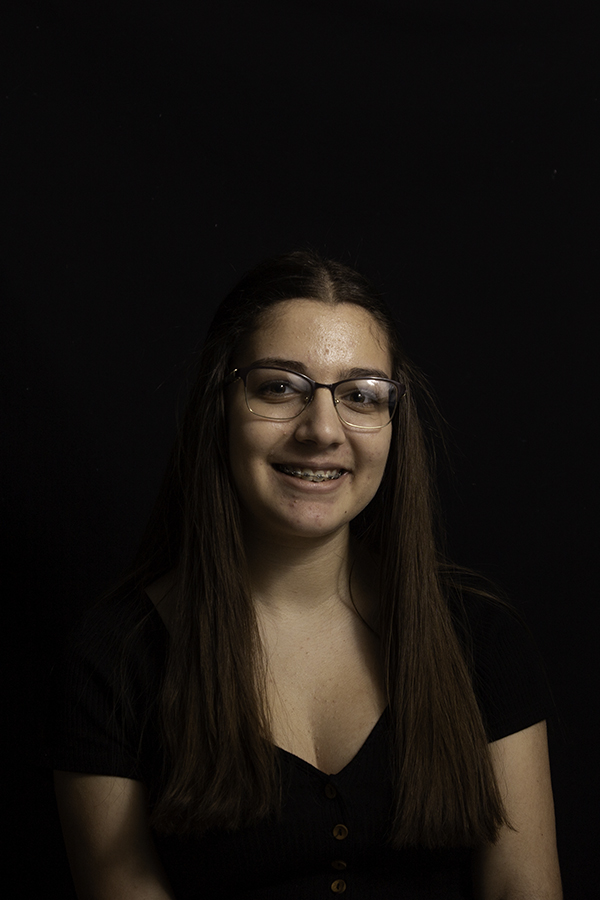 Sophia Perkovich (10) smiles for her portrait. Perkovich has been involved in the theater program since 6th grade and has continued throughout high school.