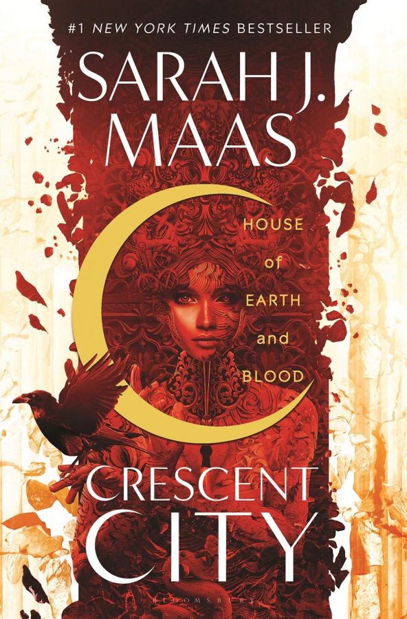 Sarah+J.+Maas%E2%80%99s+newest+novel%2C+Crescent+City%3A+House+of+Earth+and+Blood%2C+focuses+on+19-year-old+Bryce+Quinlan+as+she+attempts+to+solve+her+friend%E2%80%99s+murder.+The+novel+was+published+on+March+3%2C+2020.