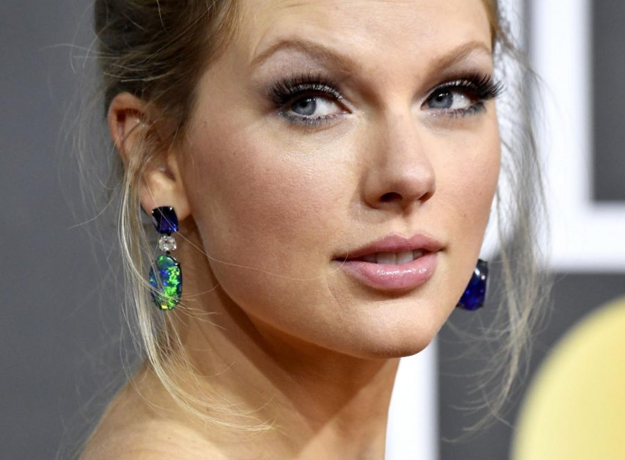 Taylor Swift in January 2020 at the Golden Globe Awards in Beverly Hills, Calif.