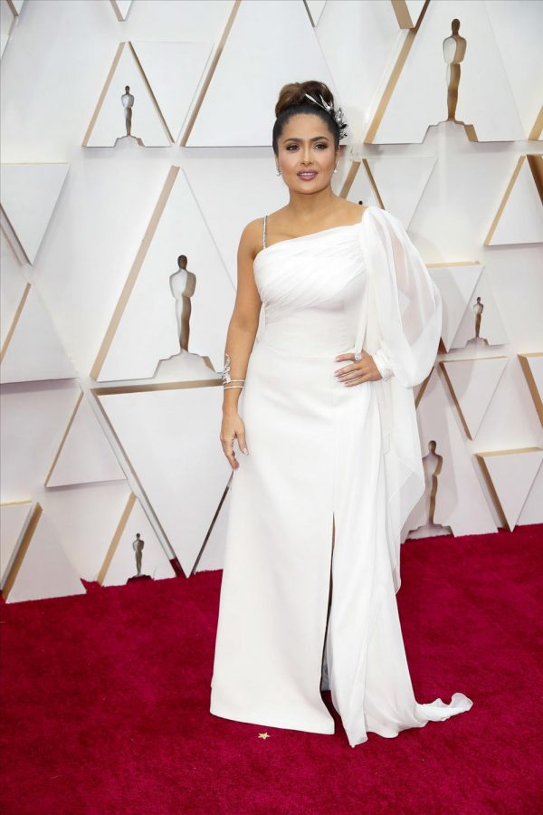 Salma Hayek posing at the Academy Awards. Hayek played the role of Ajak in the film “Eternals”. (Jay L. Clendenin/Los Angeles Times/TNS)
