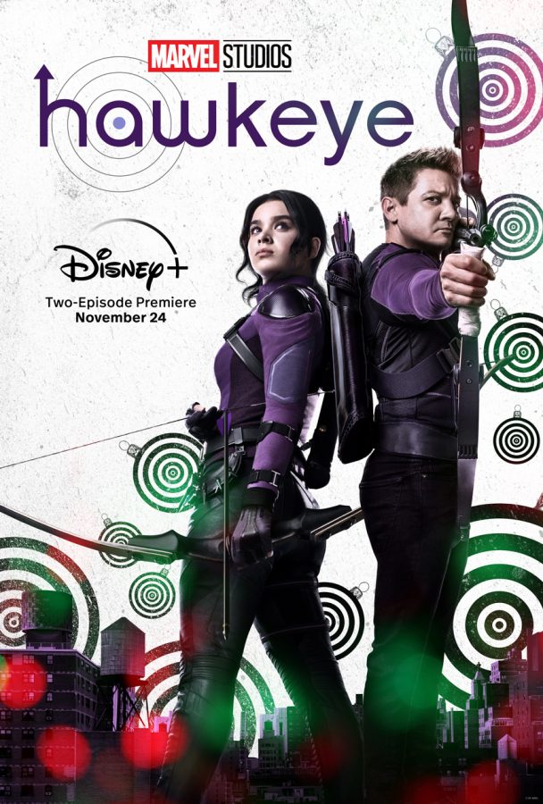 Hawkeye starts off as the main character, Kate Bishop, played by Hailee Steinfeld. Coming off the past superhero Hawkeye, Clint Barton, from the series of Avengers movies, played by Jeremy Renner.