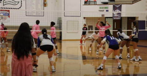 Girls Varsity Volleyball Duke it out with Merrillville