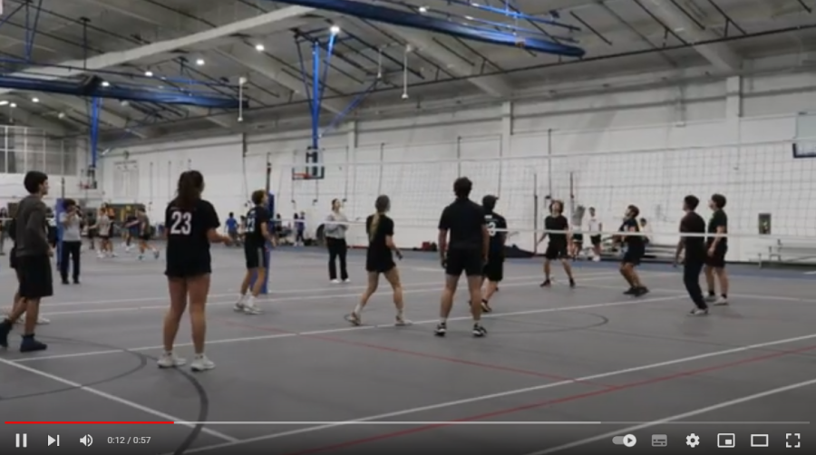 Intramural Volleyball Teams Face Off