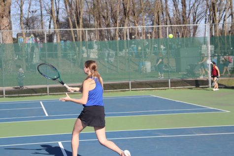 Girls Tennis Team Takes on Hanover at Home