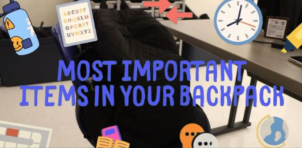 Most Important Items in Your Backpack